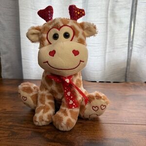 Homerbest‎ Giraffe Plush Valentine's Day Heart Accents Stuffed Animal
